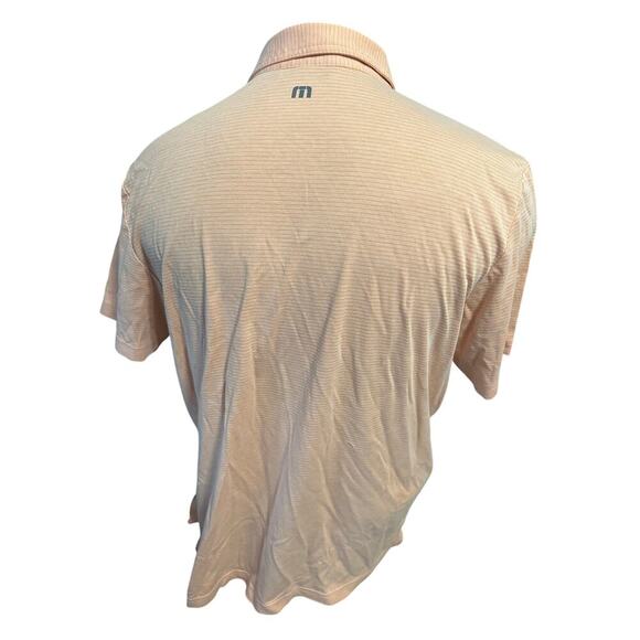 Travis Mathew Peach Color Mens XL Short Sleeve Polo - Picture 3 of 5